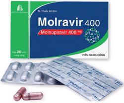 Giá bán lẻ thuốc kháng virus Molnupiravir từ hơn 8.000 đồng đến 12.500 đồng/viên