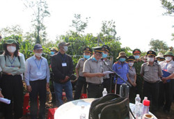 Cưỡng chế thi hành án dân sự tại thôn 17, xã Hòa Đông