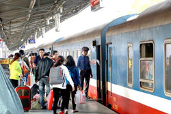 Đường sắt giảm 40% giá vé đối với các đoàn khách du lịch