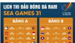 Lịch thi đấu bóng đá nam SEA Games 31 từ 6/5 đến 22/5