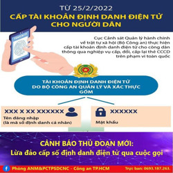 Không mắc bẫy lừa mạo danh "định danh điện tử"
