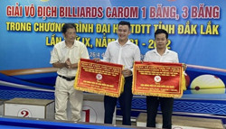 Kết thúc Giải Vô địch Billards carom 1 băng, 3 băng