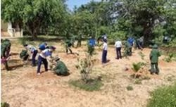Trồng 2.000 cây xanh tại các đơn vị Bộ đội Biên phòng tỉnh Đắk Lắk