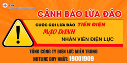 Cảnh giác cuộc gọi lừa đảo nợ tiền điện