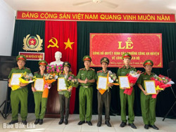 Công an huyện Cư Kuin: Điều động 24 cán bộ, chiến sĩ tăng cường cho công an các xã