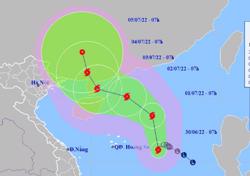 Bão số 1 có thể giật cấp 12, đang hướng vào khu vực phía Bắc