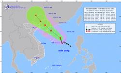 Bão số 1 di chuyển nhanh, sức gió mạnh nhất giật cấp 13