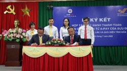 Ký kết hợp tác đẩy mạnh thanh toán tiền điện qua ví điện tử A-Pay