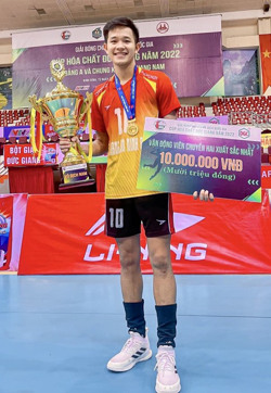 2 cầu thủ Đắk Lắk góp mặt trong đội hình nhà vô địch Giải bóng chuyền quốc gia 2022