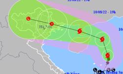 Bão số 2 di chuyển rất nhanh hướng vào khu vực Hà Nội và đe dọa mưa lớn ở Bắc Bộ