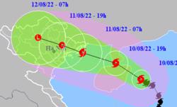 Bão số 2 di chuyển rất nhanh áp sát Bắc Bộ, gây mưa lớn trên diện rộng