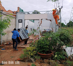 Phường Tân Lợi (TP. Buôn Ma Thuột): Cưỡng chế 5 công trình xây dựng trái phép trên đất nông nghiệp