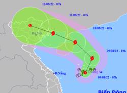 Áp thấp đang mạnh lên thành bão, hướng vào Bắc Bộ