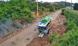 Xử phạt một trường hợp đổ rác không đúng nơi quy định qua hệ thống camera an ninh