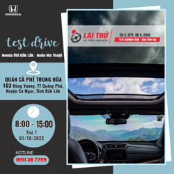 CHƯƠNG TRÌNH LÁI THỬ XE CÙNG HONDA ÔTÔ ĐẮK LẮK