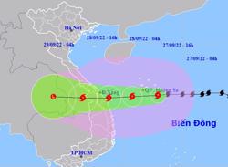 Siêu bão Noru dự báo giật cấp 16 đổ bộ vào miền Trung lúc rạng sáng 28-9