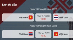 Tối nay (13/1), ĐT Việt Nam gặp Thái Lan trên sân Mỹ Đình