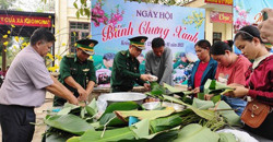 Bộ đội Biên phòng Đắk Lắk gói gần 1.000 bánh chưng tặng người nghèo