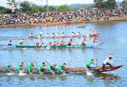 Giải đua thuyền truyền thống huyện Krông Ana năm 2023 được tổ chức vào ngày mùng 7 Tết Qúy Mão