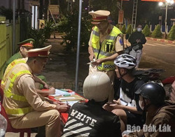 Huyện Ea H’leo: 293 trường hợp vi phạm nồng độ cồn khi tham gia giao thông