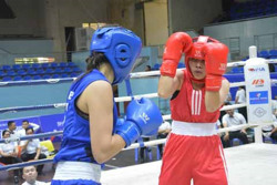 Giải vô địch boxing toàn quốc: Nữ võ sĩ chủ nhà Đắk Lắk Trần Thị Mai Nha lọt vào vào trong