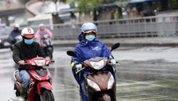 Các tỉnh khu vực Bắc Bộ và Bắc Trung Bộ có mưa, sương mù