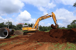 Sẽ bảo vệ thi công để triển khai dự án Hệ thống thoát nước khu trung tâm hành chính huyện Cư Kuin