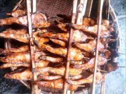 Cá nướng hai lửa - món ngon vùng Tây Bắc