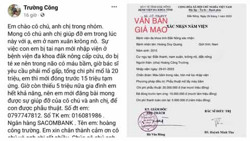 Cảnh báo tình trạng lừa đảo bằng “giấy xác nhận nằm viện”