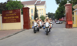 Phòng CSGT ra quân bảo đảm trật tự an toàn giao thông phục vụ Lễ hội Cà phê Buôn Ma Thuột lần thứ 8 năm 2023