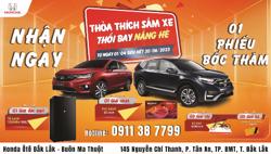 CHƯƠNG TRÌNH LÁI THỬ XE CÙNG HONDA ÔTÔ ĐẮK LẮK