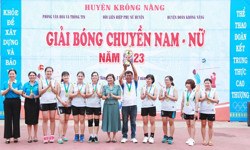 Thị trấn Krông Năng đoạt chức Vô địch Giải Bóng chuyền nam, nữ năm 2023