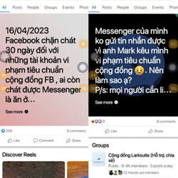 Messenger bị khóa, người dùng chật vật