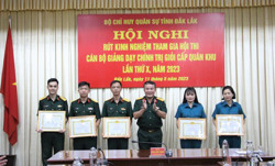 Đắk Lắk có 2 giải nhất, 1 giải nhì giải tại Hội thi cán bộ giảng dạy chính trị giỏi cấp Quân khu