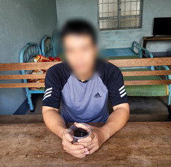 Bắt quả tang một đối tượng tàng trữ trái phép chất ma túy