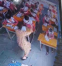 Phạt tiền cô giáo đánh học sinh trong giờ kiểm tra