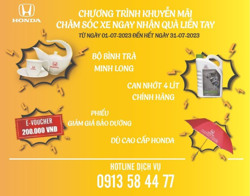 TRẢI NGHIỆM DỊCH VỤ 5S & NHẬN QUÀ LIÊN TAY TẠI Honda Ô tô Đắk Lắk - Buôn Ma Thuột