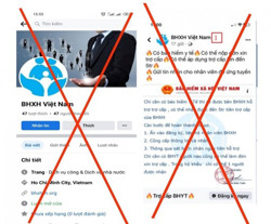 Tiếp tục xuất hiện Fanpage giả mạo cơ quan BHXH Việt Nam để lừa đảo, chiếm đoạt tài sản của người dân