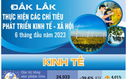 Kết quả phát triển kinh tế - xã hội tỉnh Đắk Lắk 6 tháng đầu năm 2023