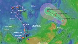 Xuất hiện áp thấp nhiệt đới sẽ tiến vào biển Đông