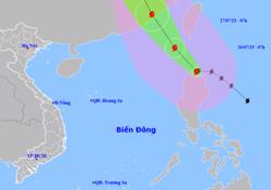 Bão Doksuri giật trên cấp 17 sắp vào Biển Đông, sóng biển cao 5-7 m