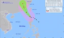 Dự báo đường đi của bão Doksuri, biển động dữ dội