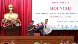 Đồng chí Nguyễn Đình Viên được bổ nhiệm giữ chức vụ Chánh Văn phòng Tỉnh ủy