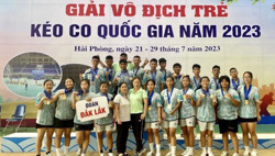 Giải vô địch trẻ kéo co quốc gia 2023: Tuyển kéo co Đắk Lắk đoạt 15 huy chương các loại