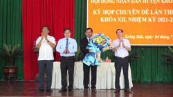 Đồng chí Trần Quốc Tuấn được bầu giữ chức Chủ tịch HĐND huyện Krông Búk