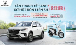“Tân trang xế sang, cơ hội đón liền SH” Cơ hội trúng xe SH125i với khách hàng làm dịch vụ đồng sơn tại các Nhà phân phối Ô tô Honda