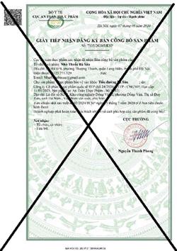 Quảng cáo sản phẩm Tiểu đường bà Sáu giả mạo giấy tờ của Bộ Y tế