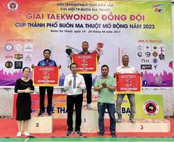 Gần 200 võ sĩ tranh tài tại Giải Taekwondo đồng đội, Cúp TP. Buôn Ma Thuột
