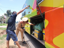 Lập biên bản 201 trường hợp liên quan đến xe khách và xe container