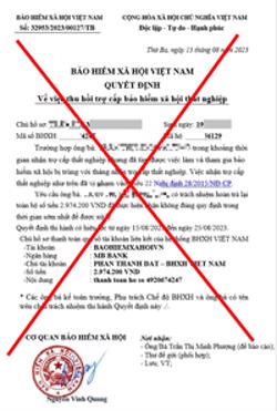 Mạo danh cơ quan BHXH thu hồi tiền trợ cấp thất nghiệp: Cảnh giác chiêu lừa mới